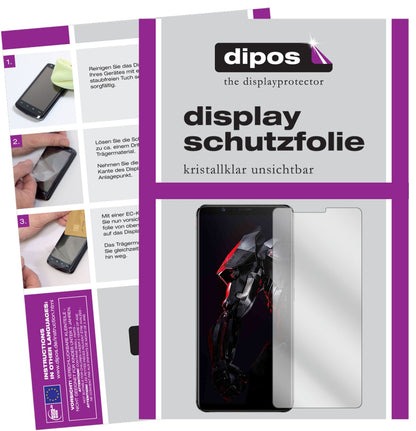 NubiaRed Magic Mars mit aufgebrachter dipos Displayschutzfolie, glasklare Darstellung ohne Einschränkungen