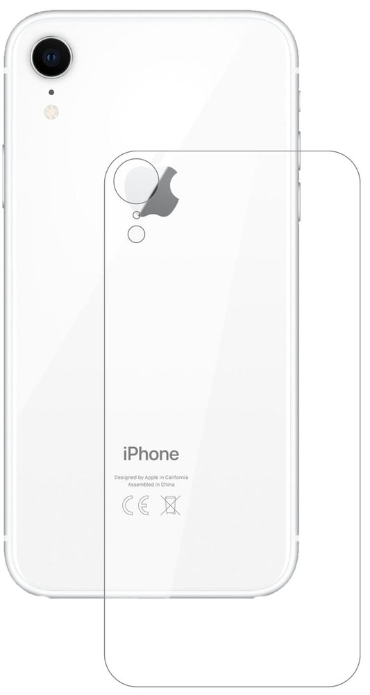 1x 9H Schutzfolie für Apple iPhone XR Rückseite Panzerfolie