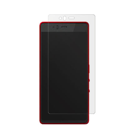 FujitsuArrows M04 mit aufgebrachter dipos Displayschutzfolie, die lästige Fingerabdrücke minimiert