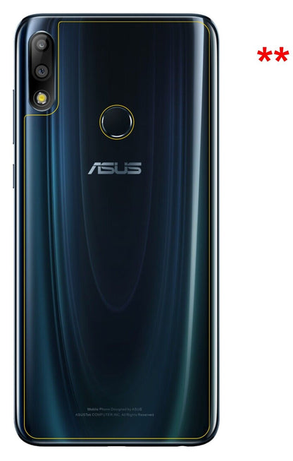 Dünne und klare Folie passend zugeschnitten für Asus ZenFone Max Pro (M2) Rückseite