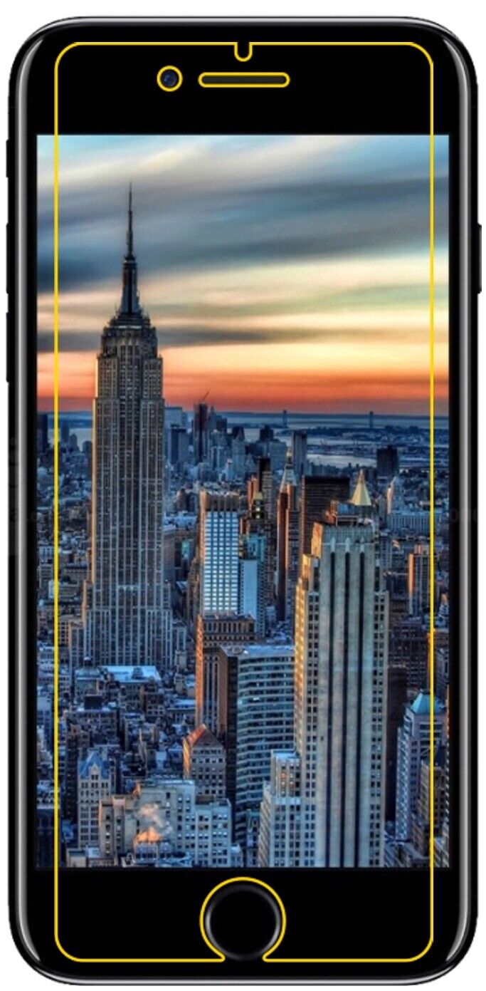 Schutz gegen Kratzer auf dem Apple iPhone 8 Plus Glas durch Schlüssel oder Ähnliches
