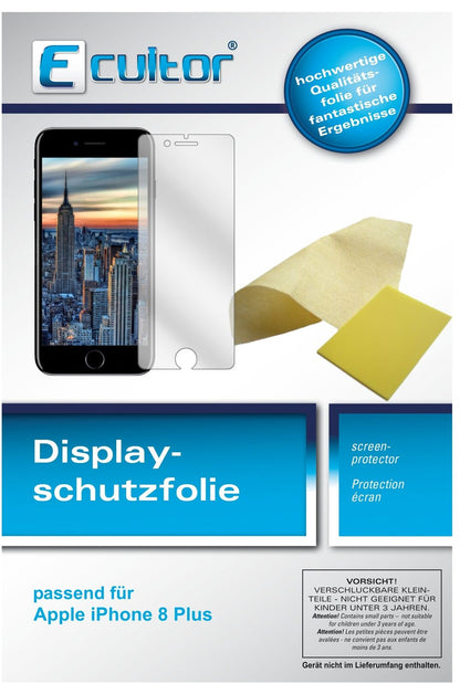 Dünne und klare Folie passend zugeschnitten für Apple iPhone 8 Plus