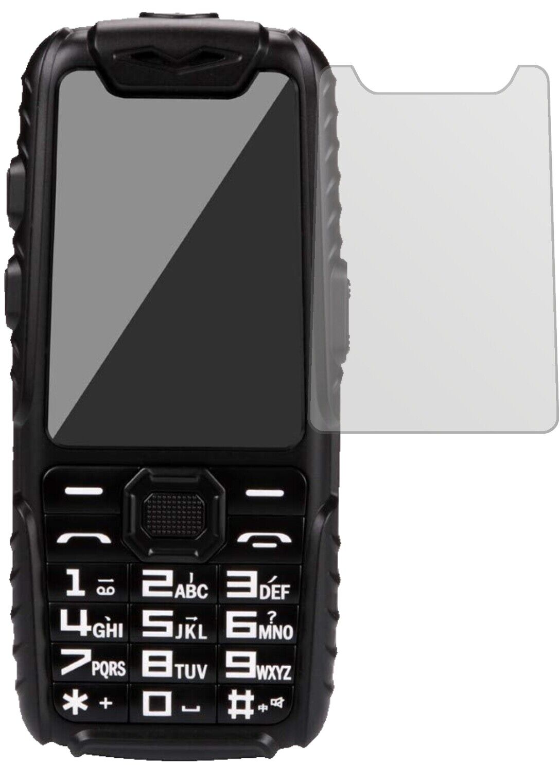 Matte Displayschutzfolie von dipos passend für Guophone A6, präziser Zuschnitt und blasenfrei montiert