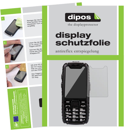GuophoneA6 mit aufgebrachter dipos Displayschutzfolie, die lästige Fingerabdrücke minimiert