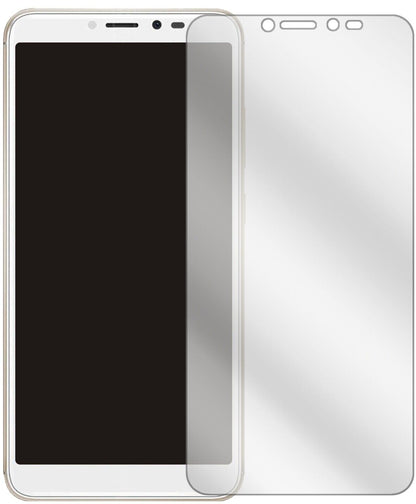 WikoSunny 4 Plus mit aufgebrachter dipos Displayschutzfolie, glasklare Darstellung ohne Einschränkungen