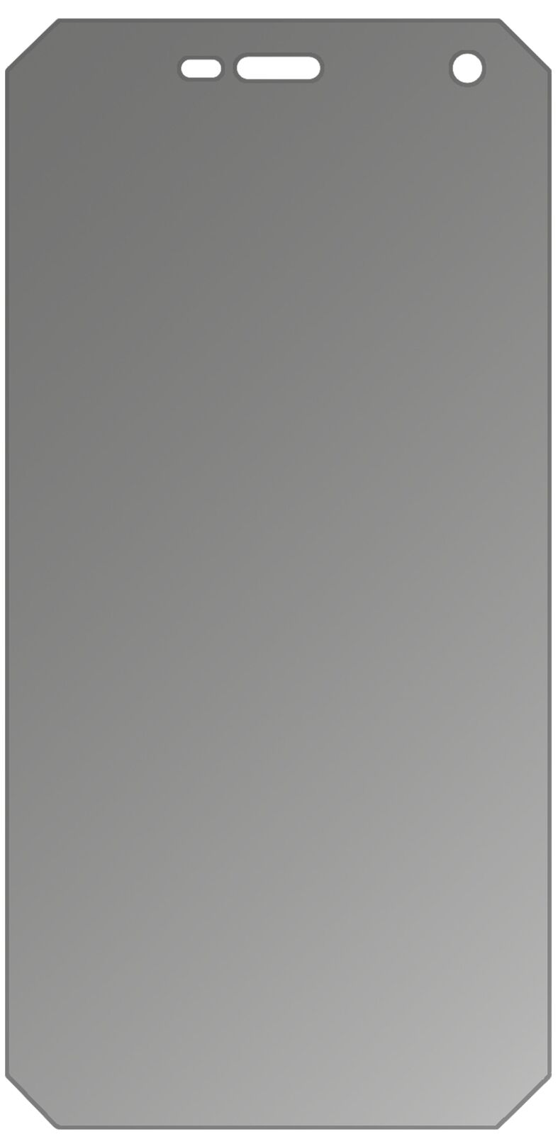 dipos Displayschutz für Nomu S10, mattierte Oberfläche, Blickschutzfilter und perfekter Passform