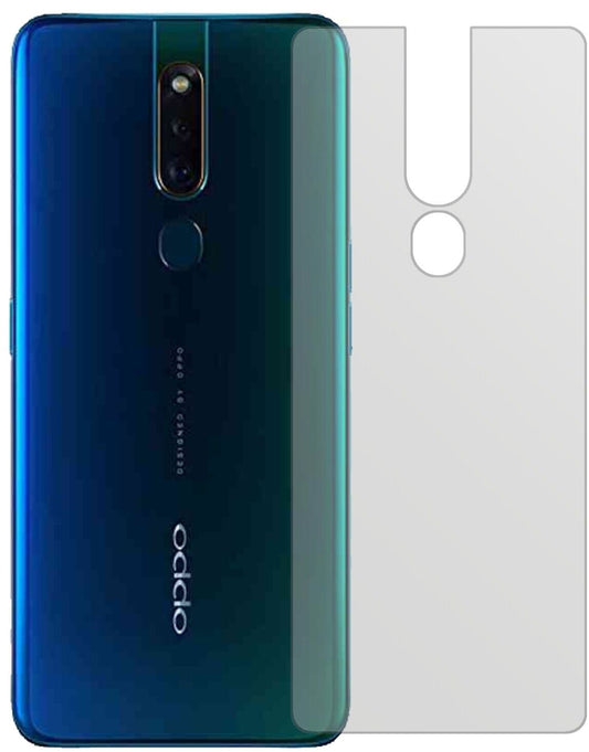 Matte Displayschutzfolie von dipos passend für Oppo F11 Rückseite, präziser Zuschnitt und blasenfrei montiert