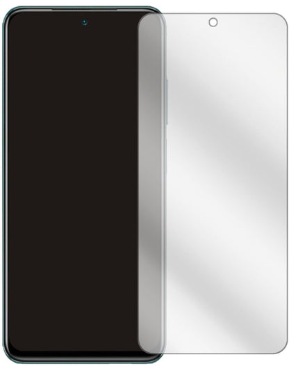 XiaomiRedmi Note 10 5G mit aufgebrachter dipos Displayschutzfolie, glasklare Darstellung ohne Einschränkungen
