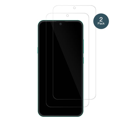 HisenseInfinity E40 Lite mit aufgebrachter dipos Flex Schutzfolie, glasklare Darstellung ohne Einschränkungen