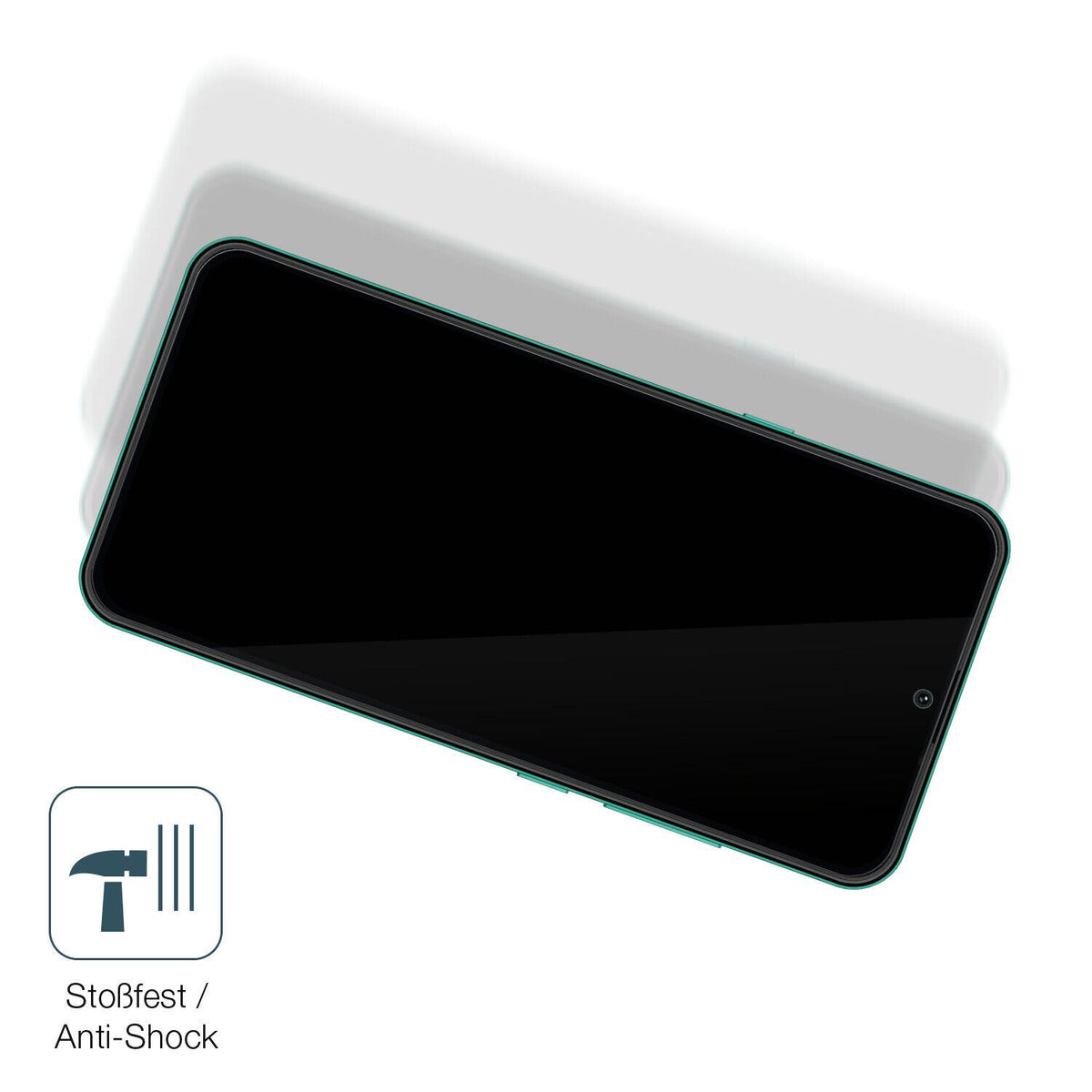 Schutz gegen Kratzer auf dem Hisense Infinity E40 Lite Glas durch Schlüssel, Stöße gegen die Tischkante oder Stürze