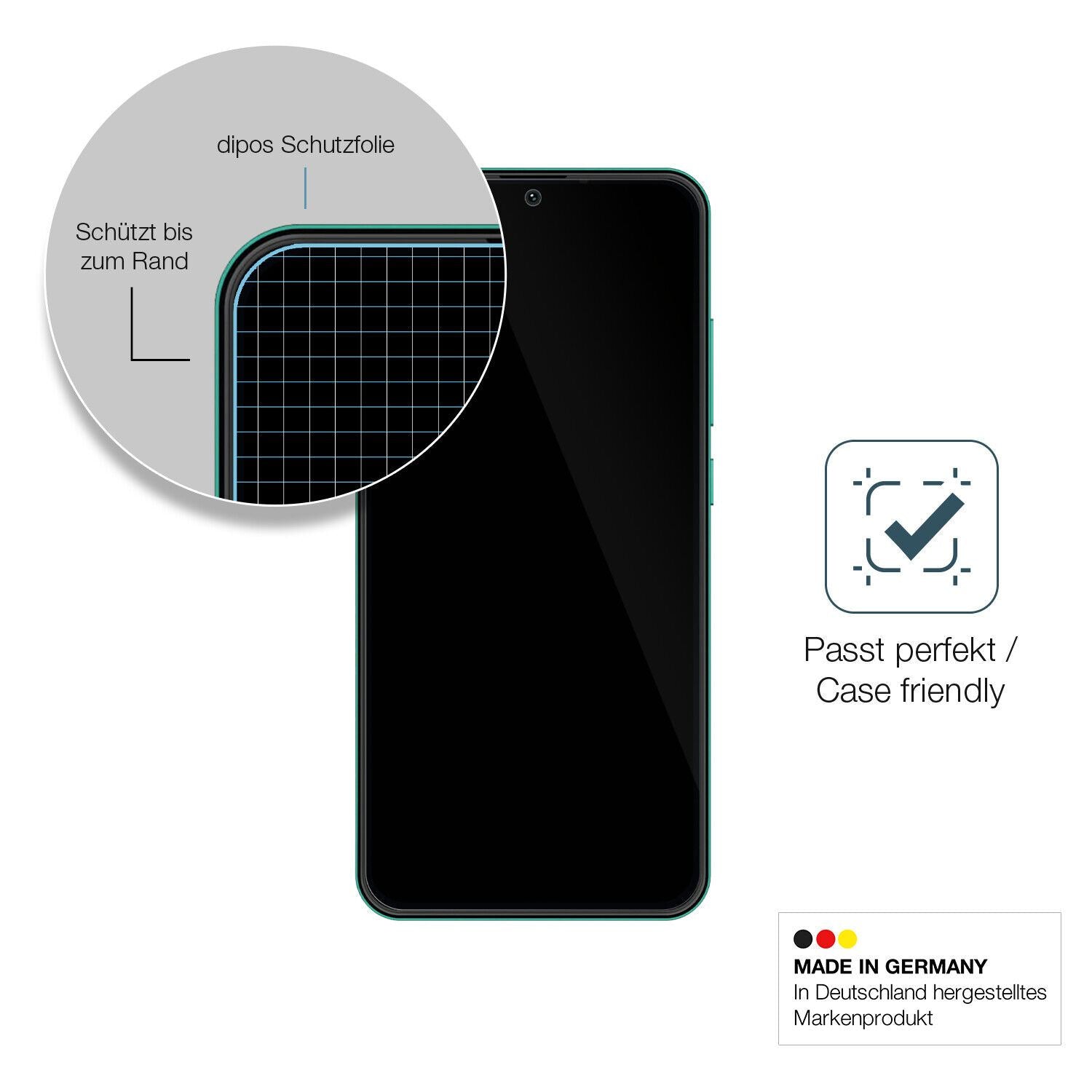 Besonders flexibler Displayschutz mit Anti-Shock-Schicht im Materialmix