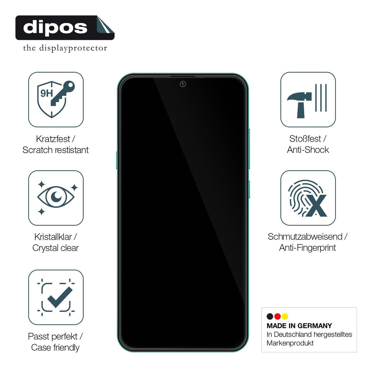 Displayschutz hergestellt in Deutschland, höchste Qualität made in Germany