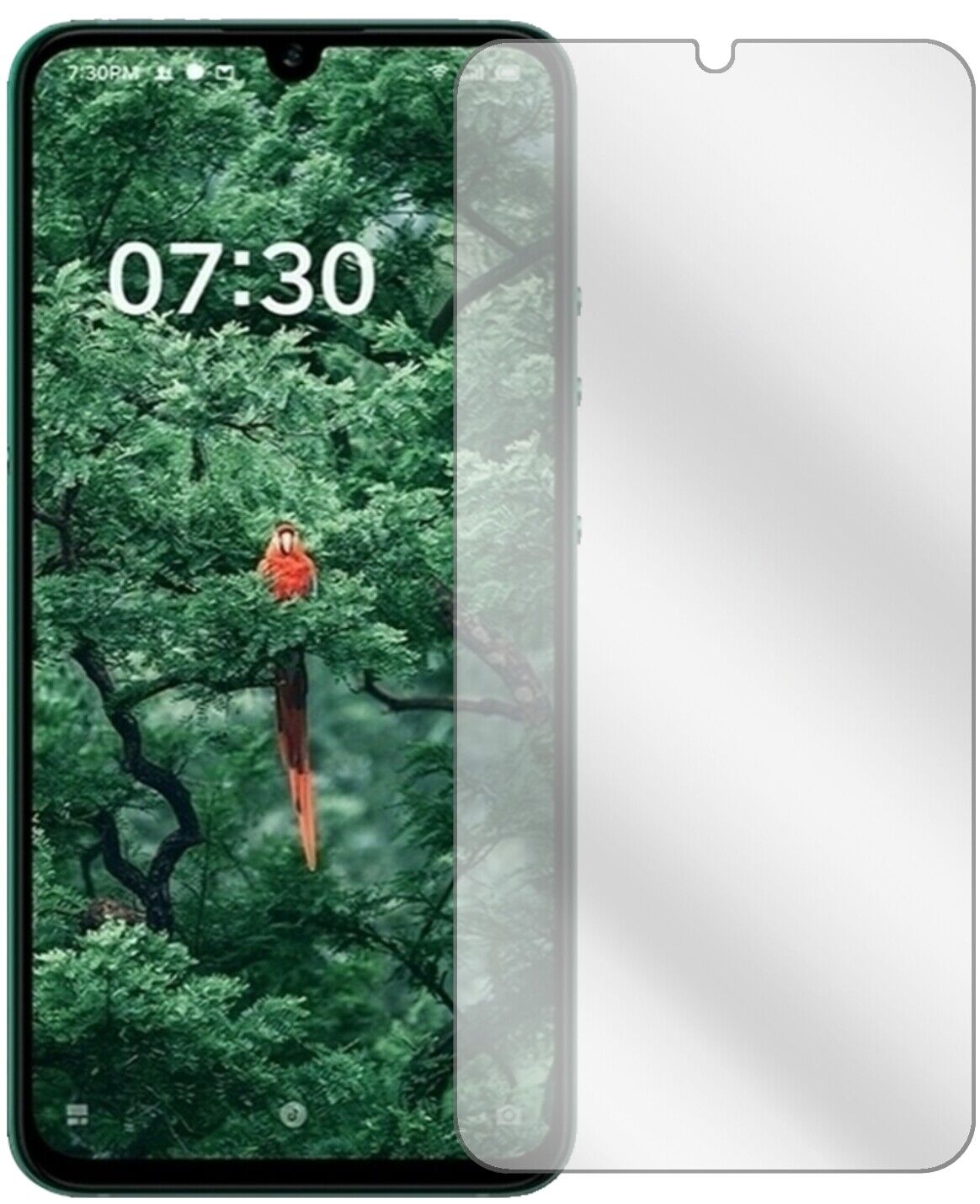 SmartisanNut Pro 3 mit aufgebrachter dipos Displayschutzfolie, glasklare Darstellung ohne Einschränkungen