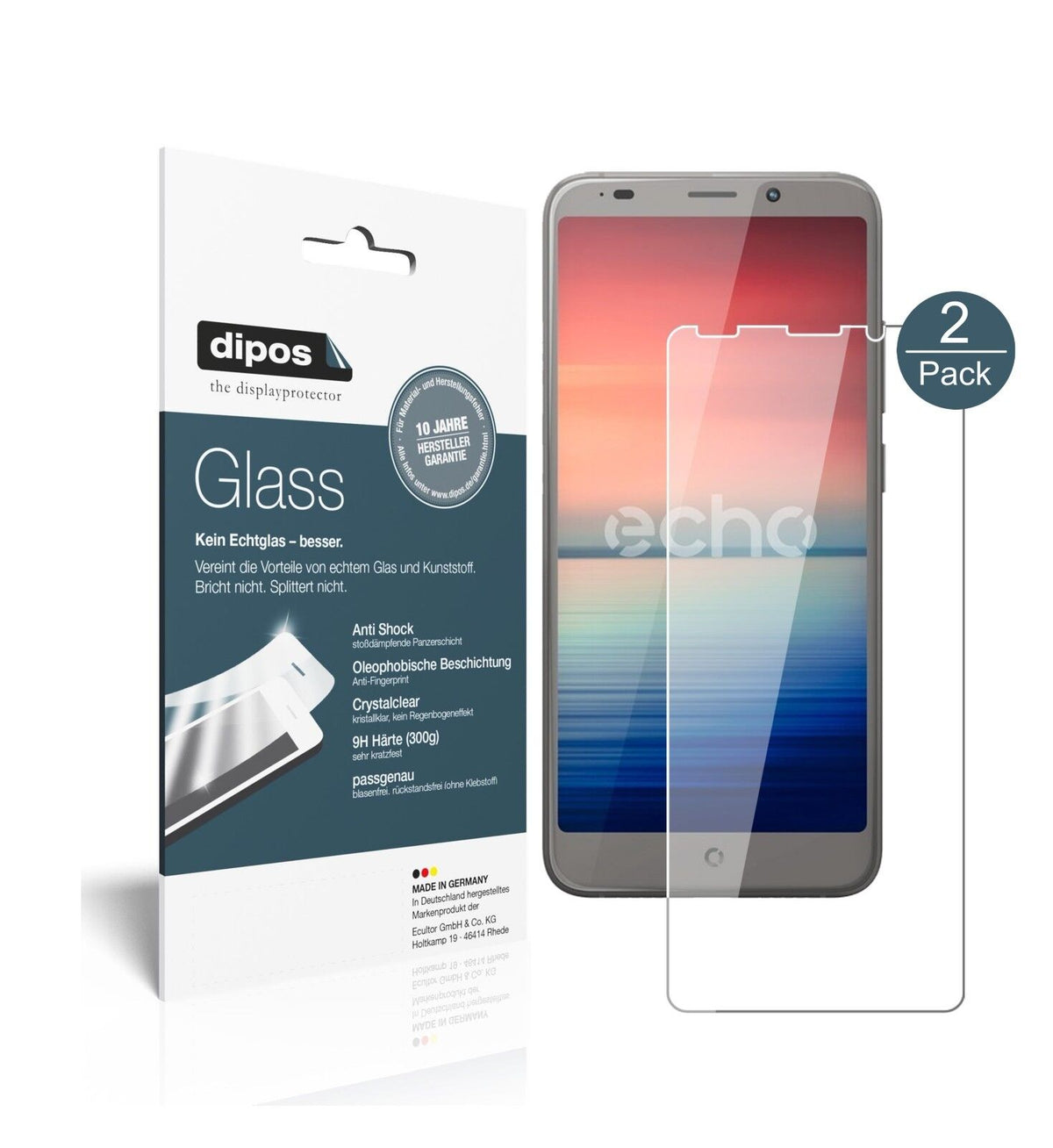 1x 9H Schutzfolie für Echo Horizon Lite Panzerfolie
