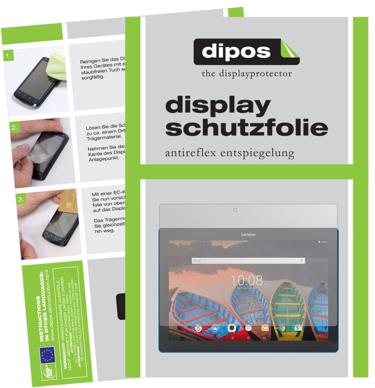 1x Schutzfolie matt für Lenovo Tab10 (ZA1U0072DE) Display-Schutzfolie