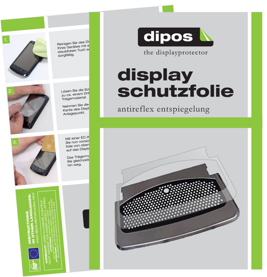 Matte Displayschutzfolie von dipos passend für SAECO Xelsis 7786 Tropfblech, präziser Zuschnitt und blasenfrei montiert