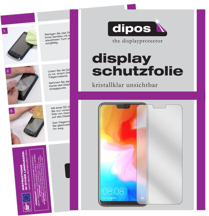UlefoneT2 mit aufgebrachter dipos Displayschutzfolie, glasklare Darstellung ohne Einschränkungen