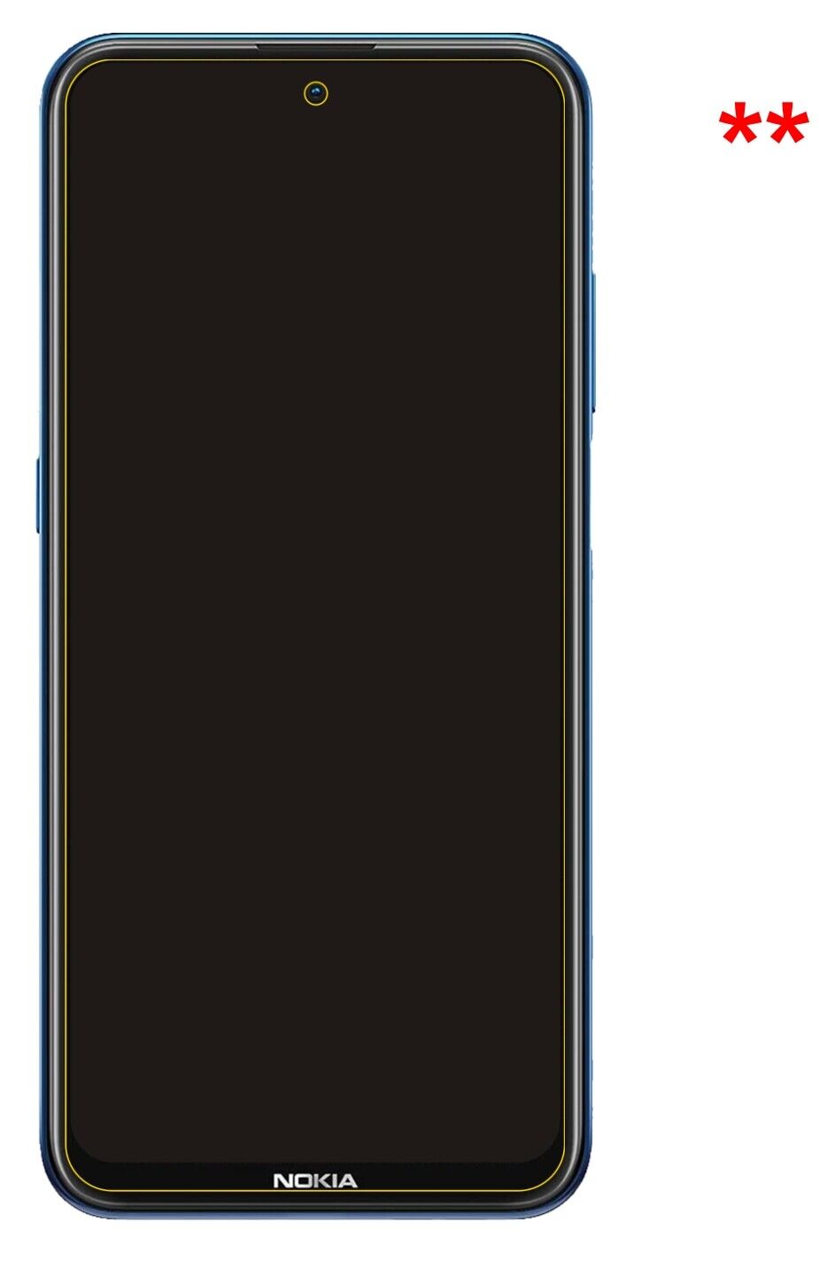 Dünne und klare Folie passend zugeschnitten für Nokia X20