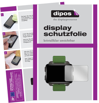 5x Schutzfolie klar für LEMFO LEM4 Smartwatch Display-Schutzfolie