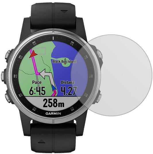 Matte Displayschutzfolie von dipos passend für Garmin fenix 5s Plus (42mm), präziser Zuschnitt und blasenfrei montiert