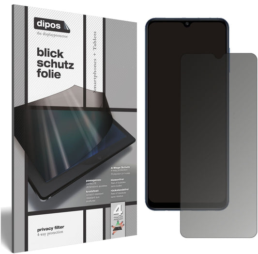 Blickschutzfolie für Samsung Galaxy F12 matt Schutzfolie Privacy