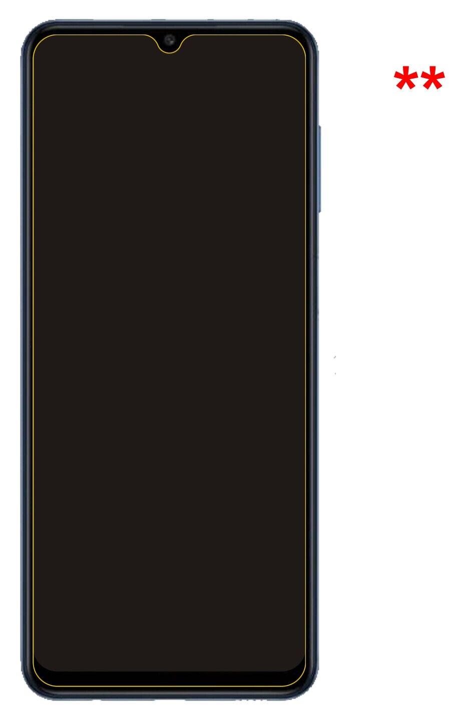 dipos Displayschutz für Samsung Galaxy F12, transparente Oberfläche, perfekte Passform auch für die Rundungen