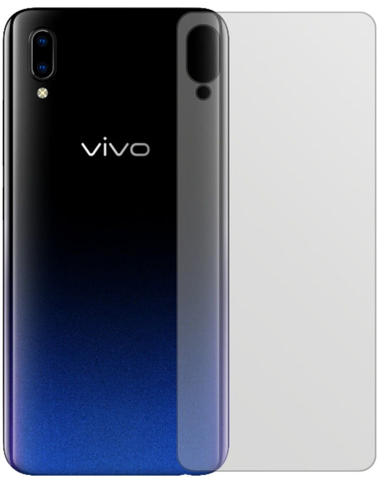 Matte Displayschutzfolie von dipos passend für Vivo Y93s Rückseite, präziser Zuschnitt und blasenfrei montiert