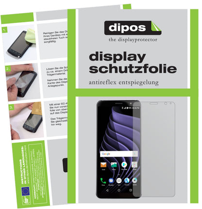 ZTEBlade Max View mit aufgebrachter dipos Displayschutzfolie, die lästige Fingerabdrücke minimiert