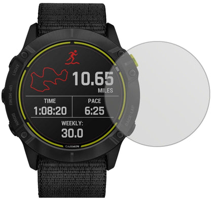 GarminEnduro Smartwatch mit aufgebrachter dipos Displayschutzfolie, die lästige Fingerabdrücke minimiert
