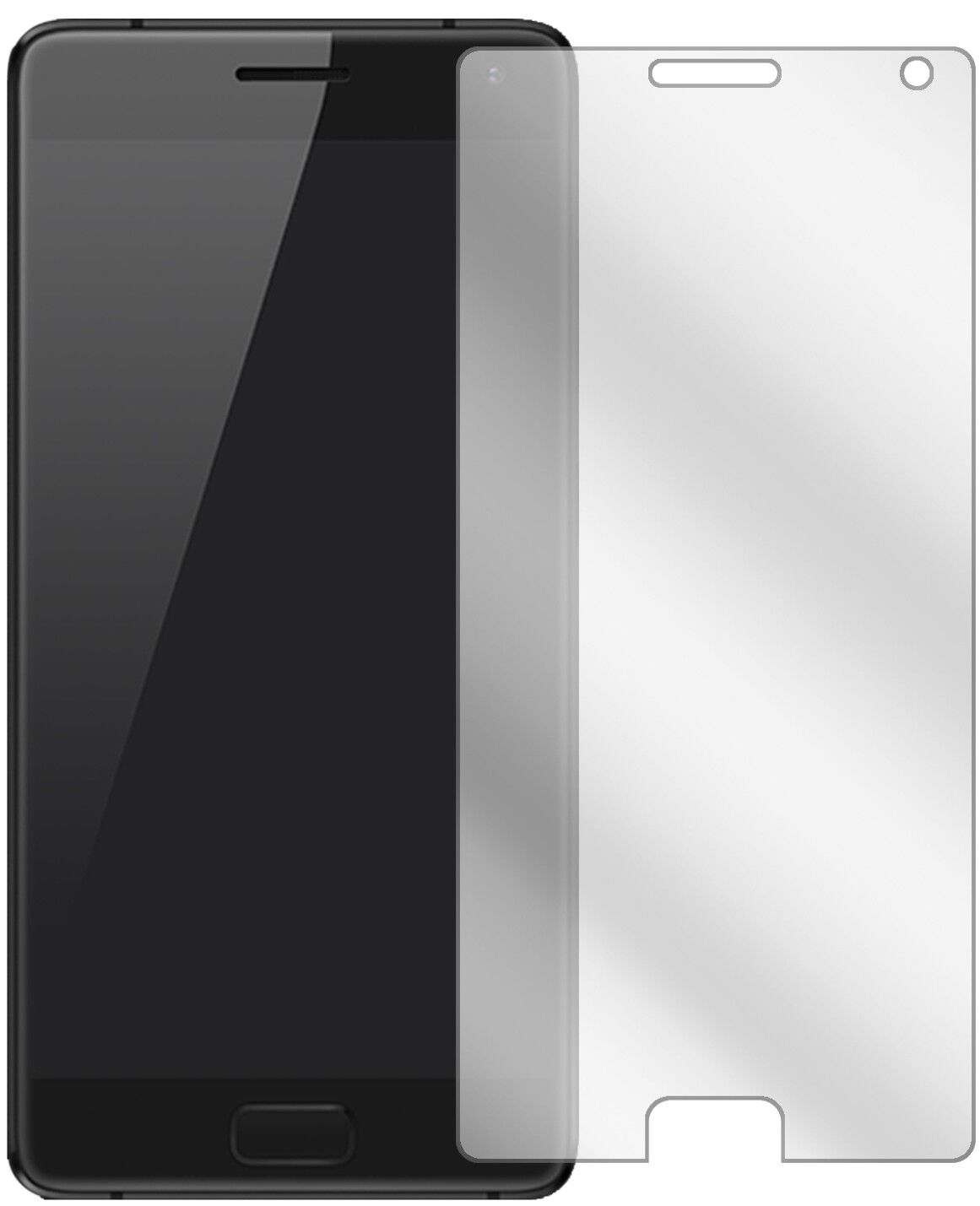 Klare Displayschutzfolie von dipos passend für ZUK Z2 Pro, präziser Zuschnitt und blasenfrei montiert