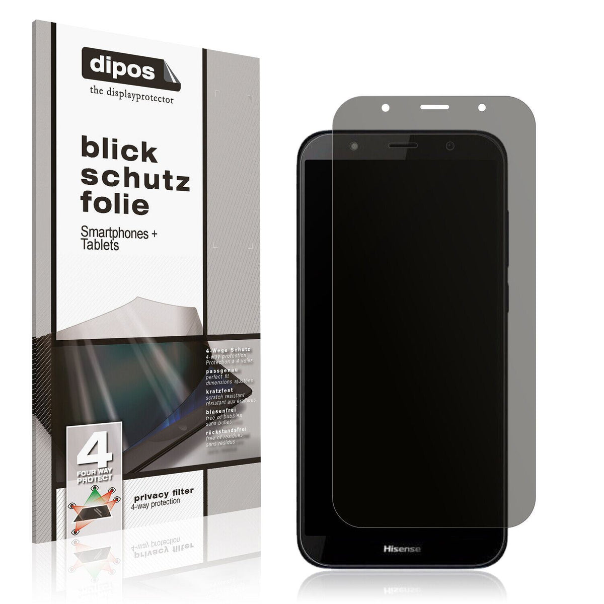 Blickschutzfolie für Hisense E20 matt Schutzfolie Privacy
