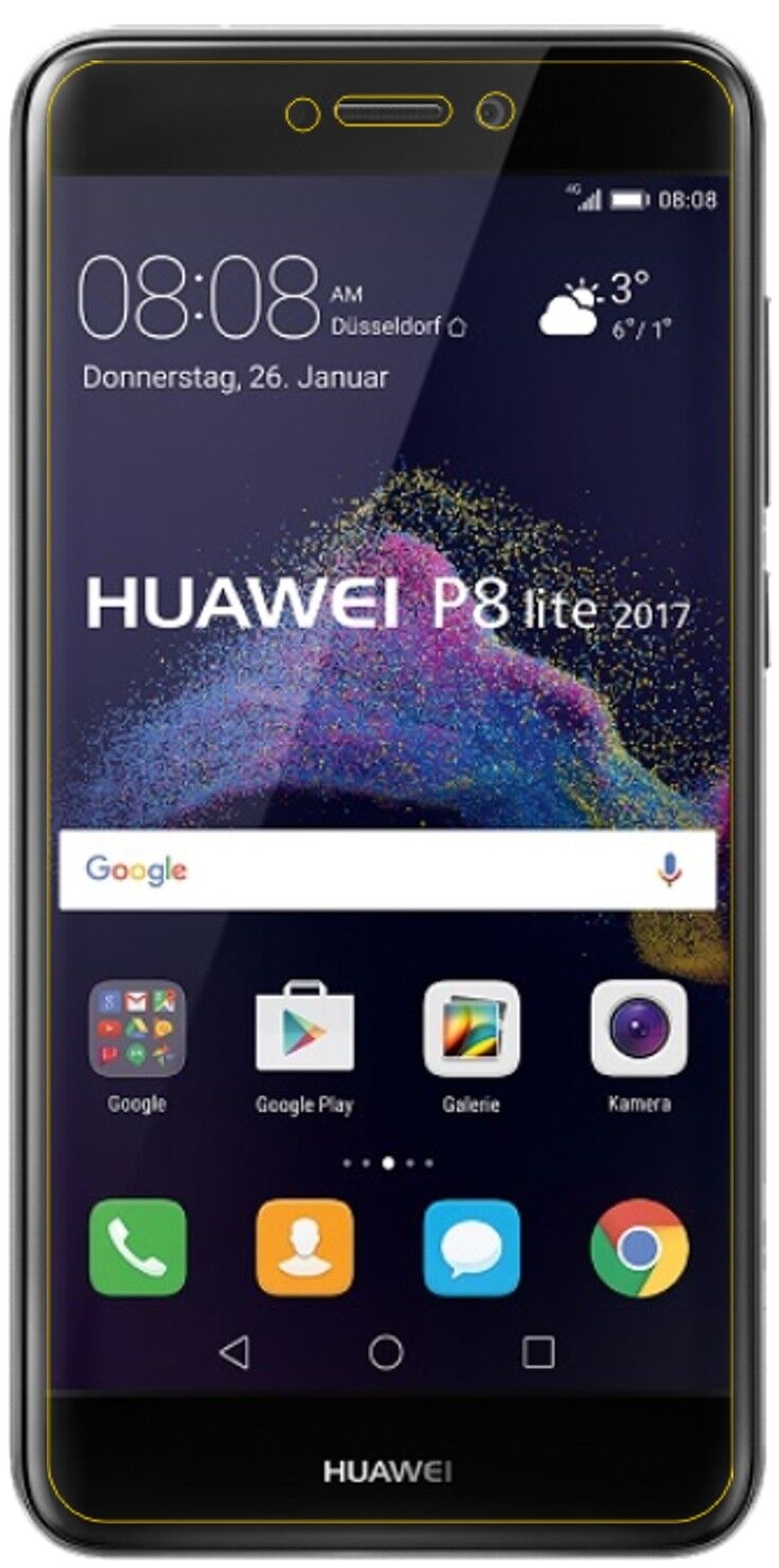 1x 9H Schutzfolie für Huawei P8 Lite 2017 Panzerfolie