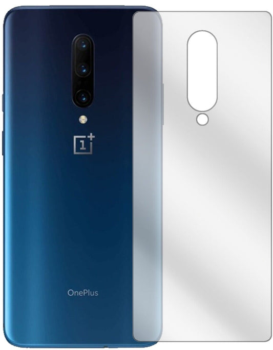 Klare Displayschutzfolie von dipos passend für OnePlus 7 Pro Rückseite, präziser Zuschnitt und blasenfrei montiert