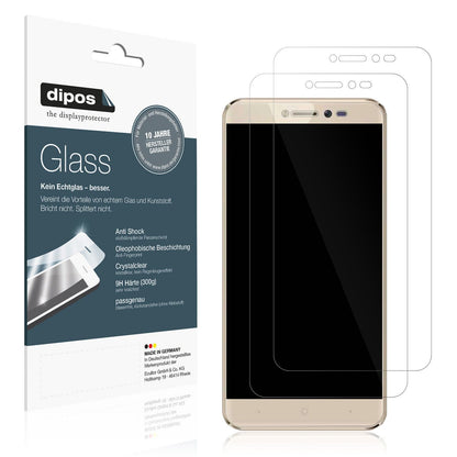 Klare Displayschutzfolie von dipos passend für Symphony i10 Plus, 9H kratzfest und blasenfrei montiert