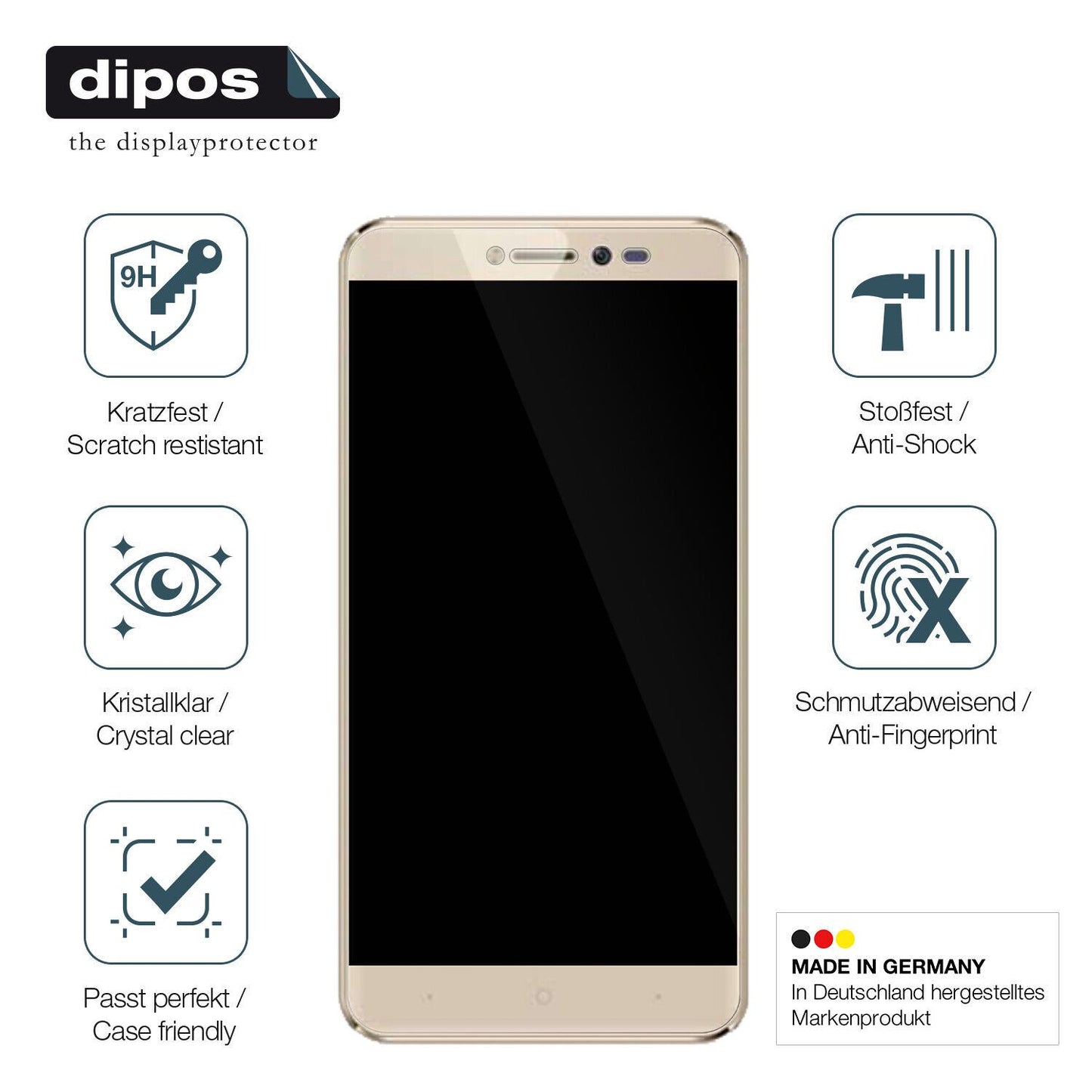 Displayschutz hergestellt in Deutschland, höchste Qualität made in Germany