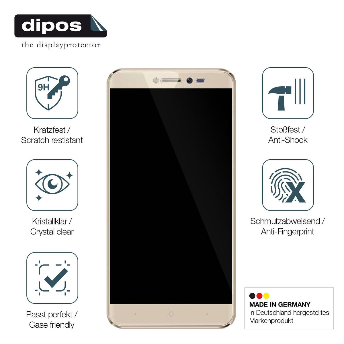 Displayschutz hergestellt in Deutschland, höchste Qualität made in Germany
