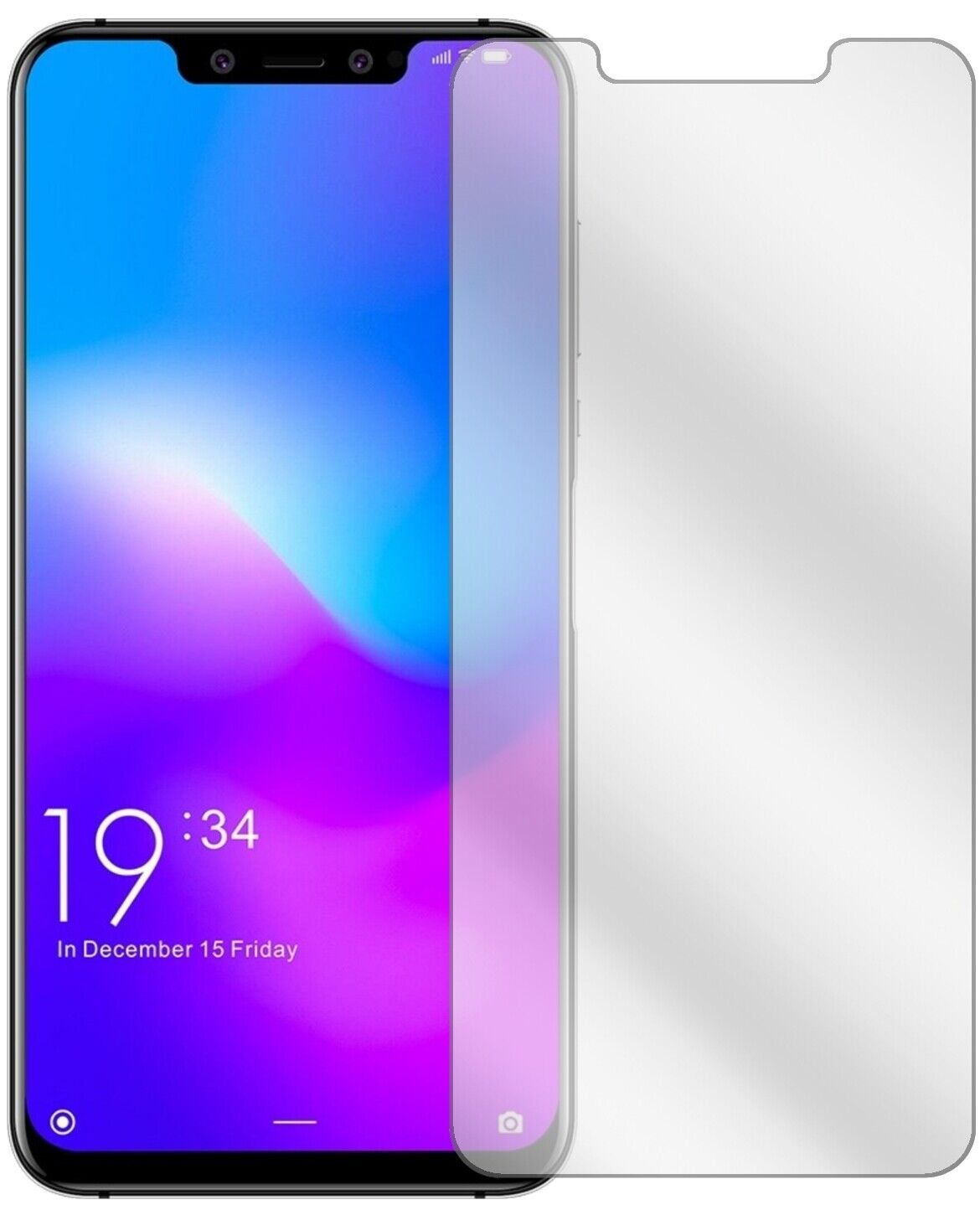 Klare Displayschutzfolie von dipos passend für Elephone A5, präziser Zuschnitt und blasenfrei montiert