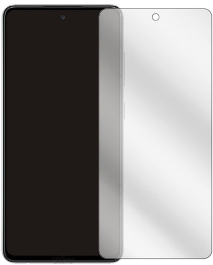 SamsungGalaxy A52 mit aufgebrachter dipos Displayschutzfolie, glasklare Darstellung ohne Einschränkungen
