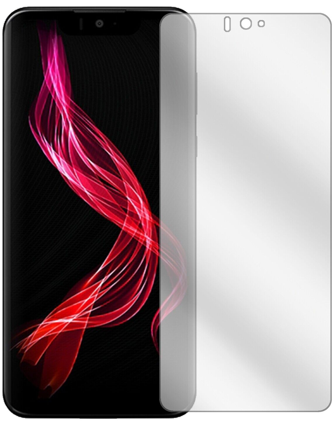Klare Displayschutzfolie von dipos passend für Sharp Aquos Zero, präziser Zuschnitt und blasenfrei montiert