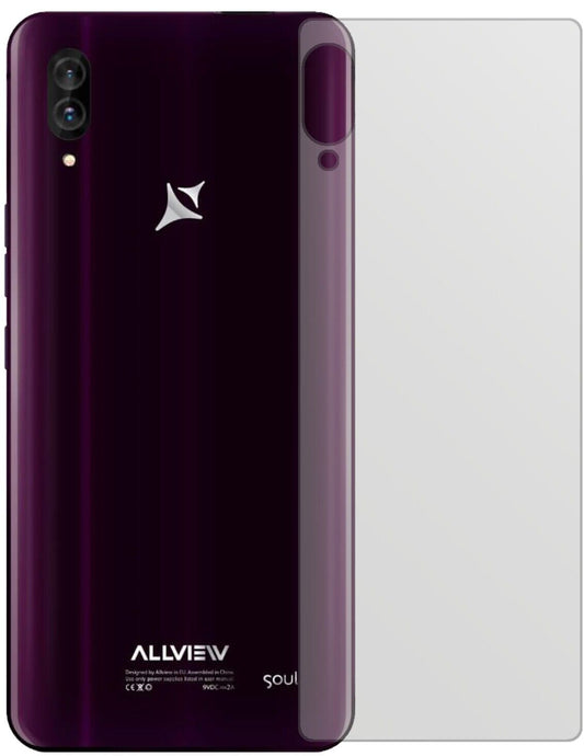 Matte Displayschutzfolie von dipos passend für Allview Soul X6 Xtreme Rückseite, präziser Zuschnitt und blasenfrei montiert