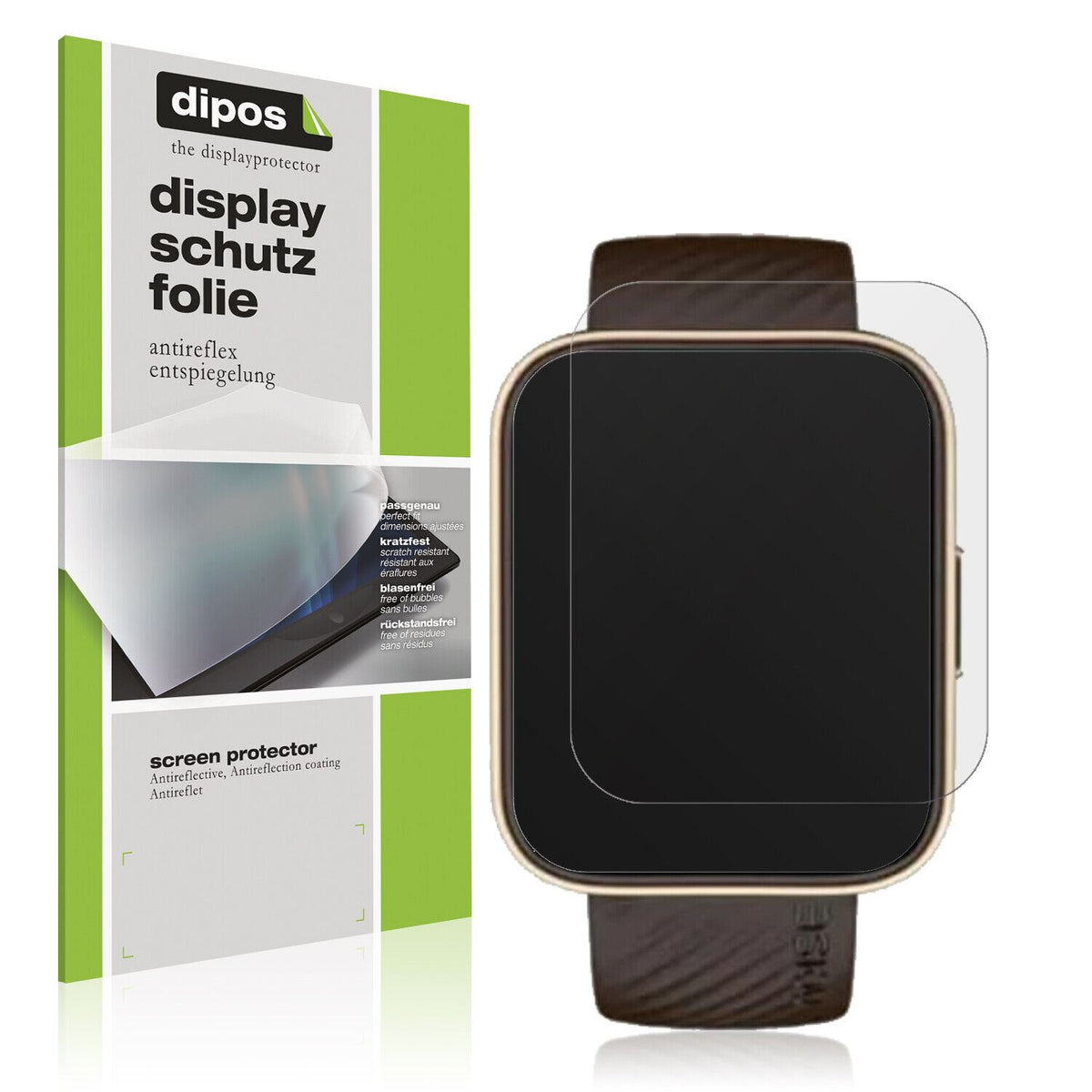 Matte Displayschutzfolie von dipos passend für Noise Colorfit Vision 2 Buzz, präziser Zuschnitt und blasenfrei montiert