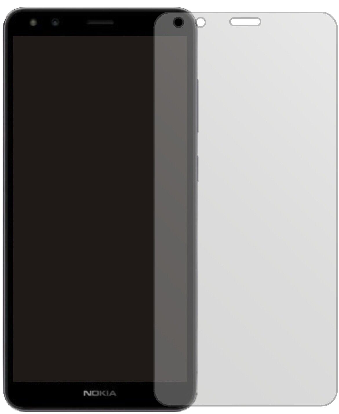 NokiaC01 Plus mit aufgebrachter dipos Displayschutzfolie, die lästige Fingerabdrücke minimiert