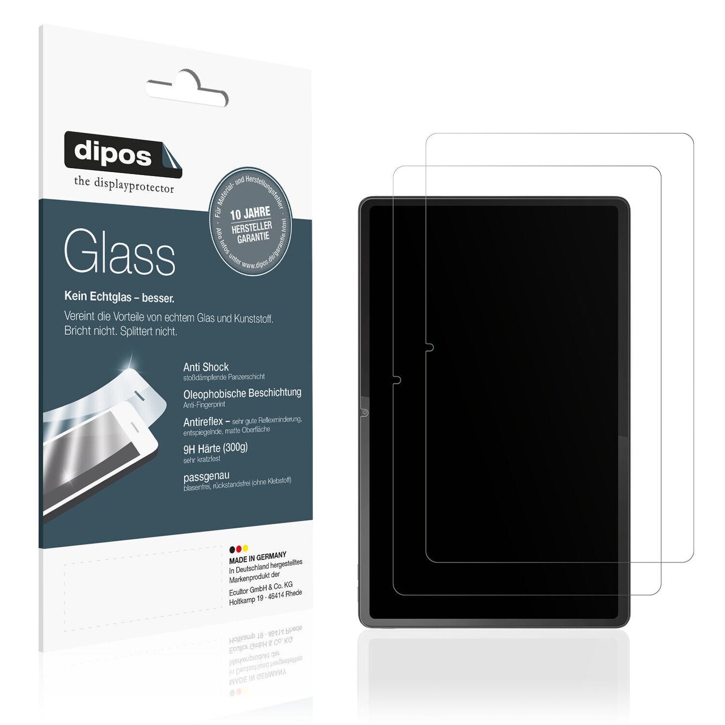 1x 9H Schutzfolie matt für Lenovo Tab P11 (2nd Gen) Panzerfolie