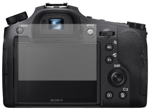 Matte Displayschutzfolie von dipos passend für Sony DSC-RX10M4, präziser Zuschnitt und blasenfrei montiert