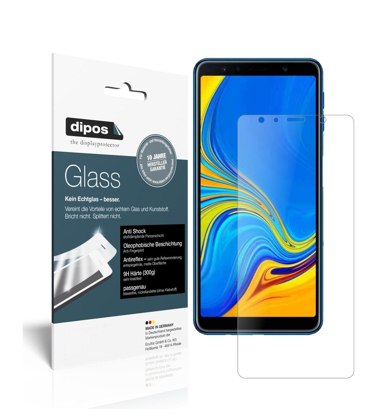 1x 9H Schutzfolie matt für Samsung J4 Core (2018) Panzerfolie