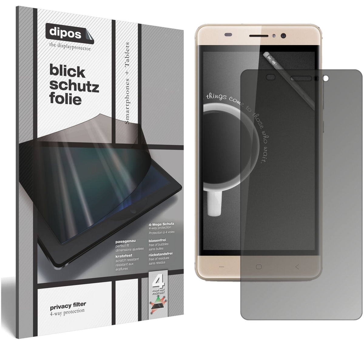 Blickschutzfolie für Landvo XM300 Pro matt Schutzfolie Privacy
