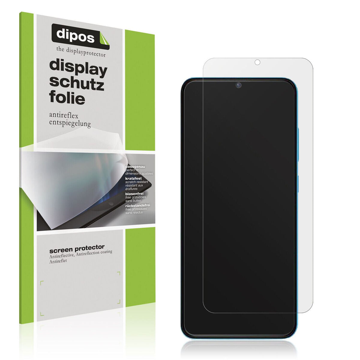 Matte Displayschutzfolie von dipos passend für Walton Orbit Y50, präziser Zuschnitt und blasenfrei montiert