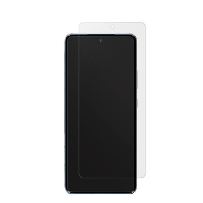 MotorolaMoto S30 Pro mit aufgebrachter dipos Displayschutzfolie, die lästige Fingerabdrücke minimiert