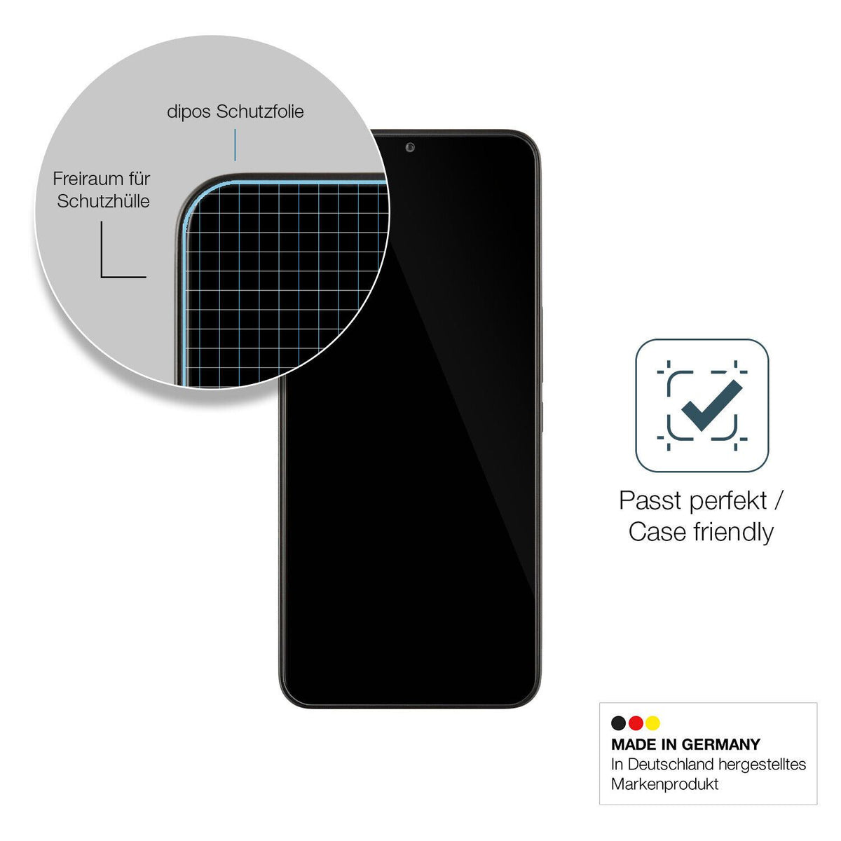 Besonders flexibler Displayschutz mit Anti-Shock-Schicht im Materialmix