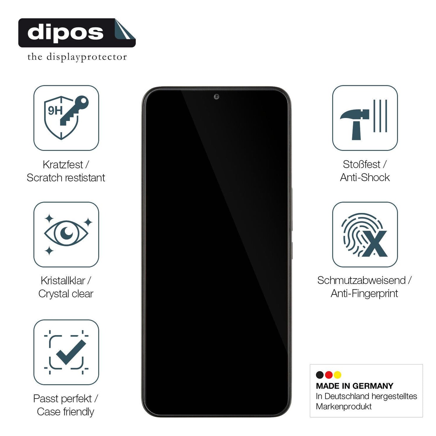 Displayschutz hergestellt in Deutschland, höchste Qualität made in Germany